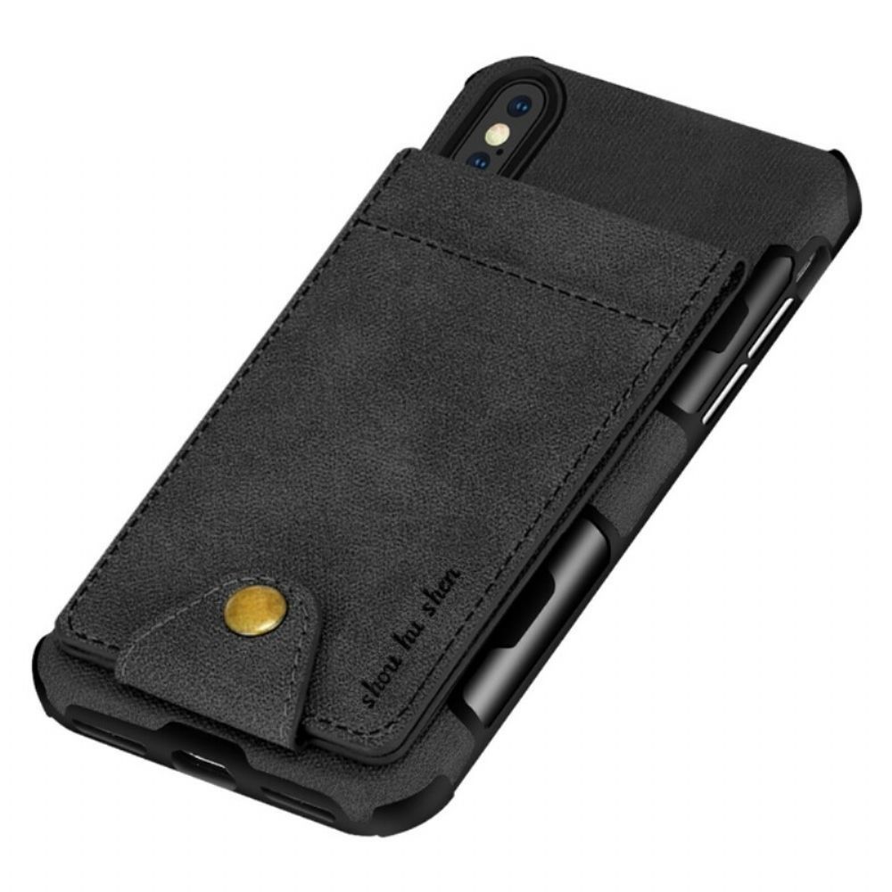 Hülle Für iPhone X / XS Flip Case Klappkartenhalter