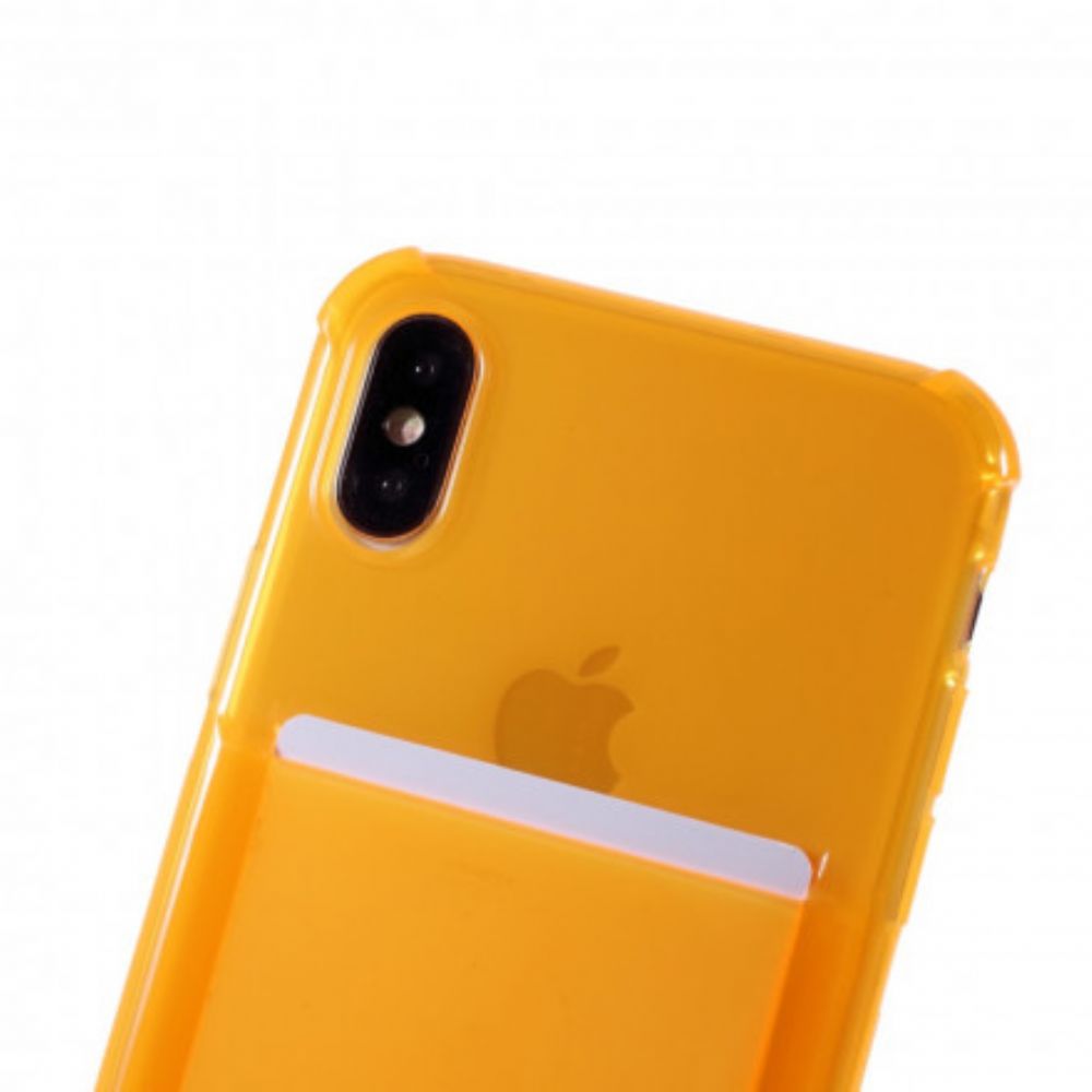 Hülle Für iPhone X / XS Mit Kordel Schlüsselband Mit Kartenhalter