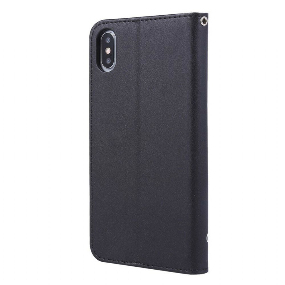Lederhüllen Für iPhone X / XS Schlafende Katze