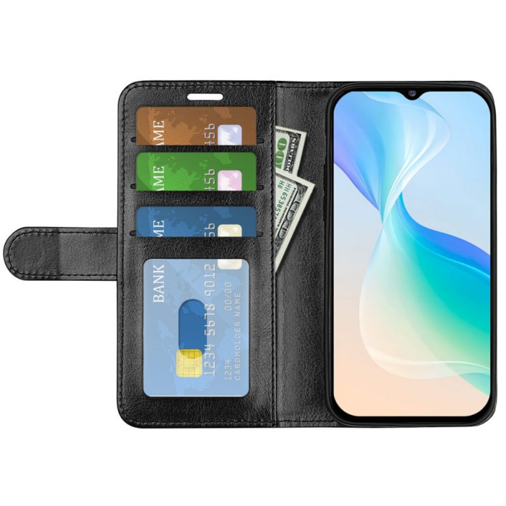 Lederhüllen Für Vivo Y76 5G Design Ledereffekt