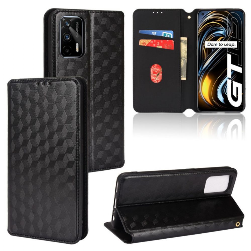 Schutzhülle Für Realme GT 5G Flip Case Diamant-leder-effekt