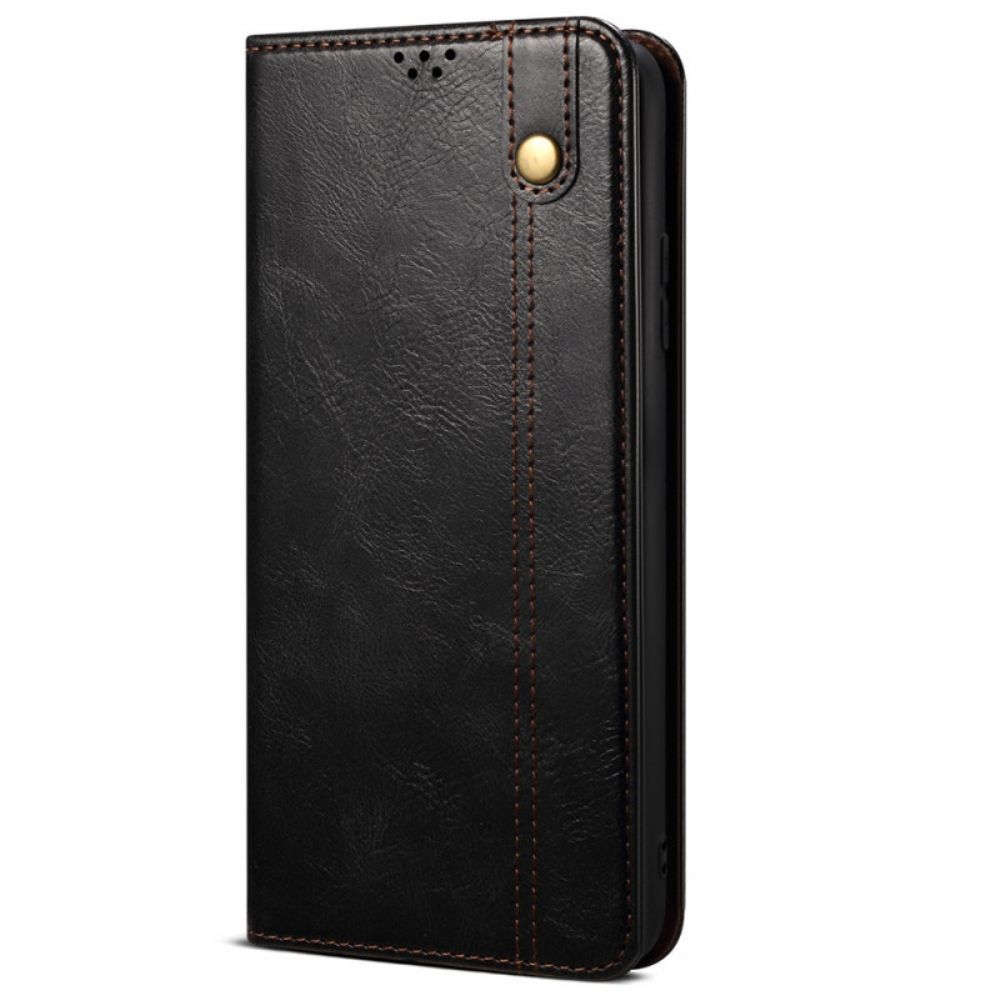 Flip Case Für OnePlus Nord CE 2 5G Ledereffekt
