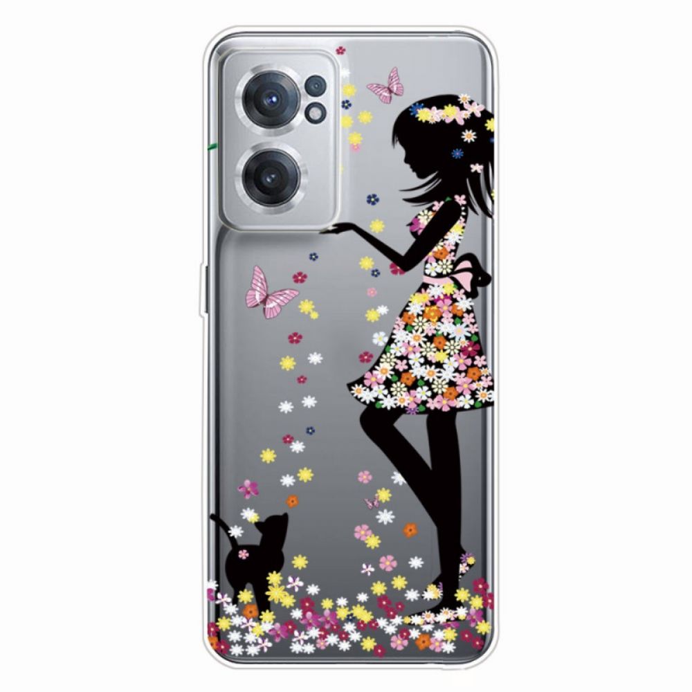 Handyhülle Für OnePlus Nord CE 2 5G Blumenkleid