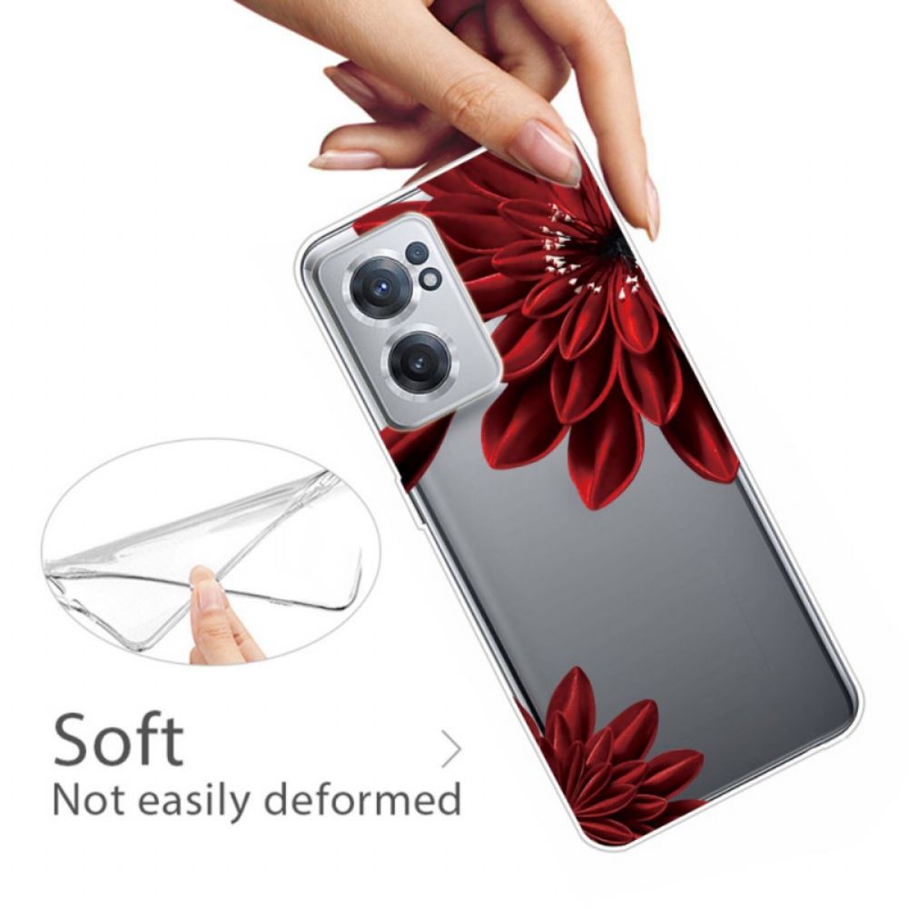 Handyhülle Für OnePlus Nord CE 2 5G Scharlachrote Blume