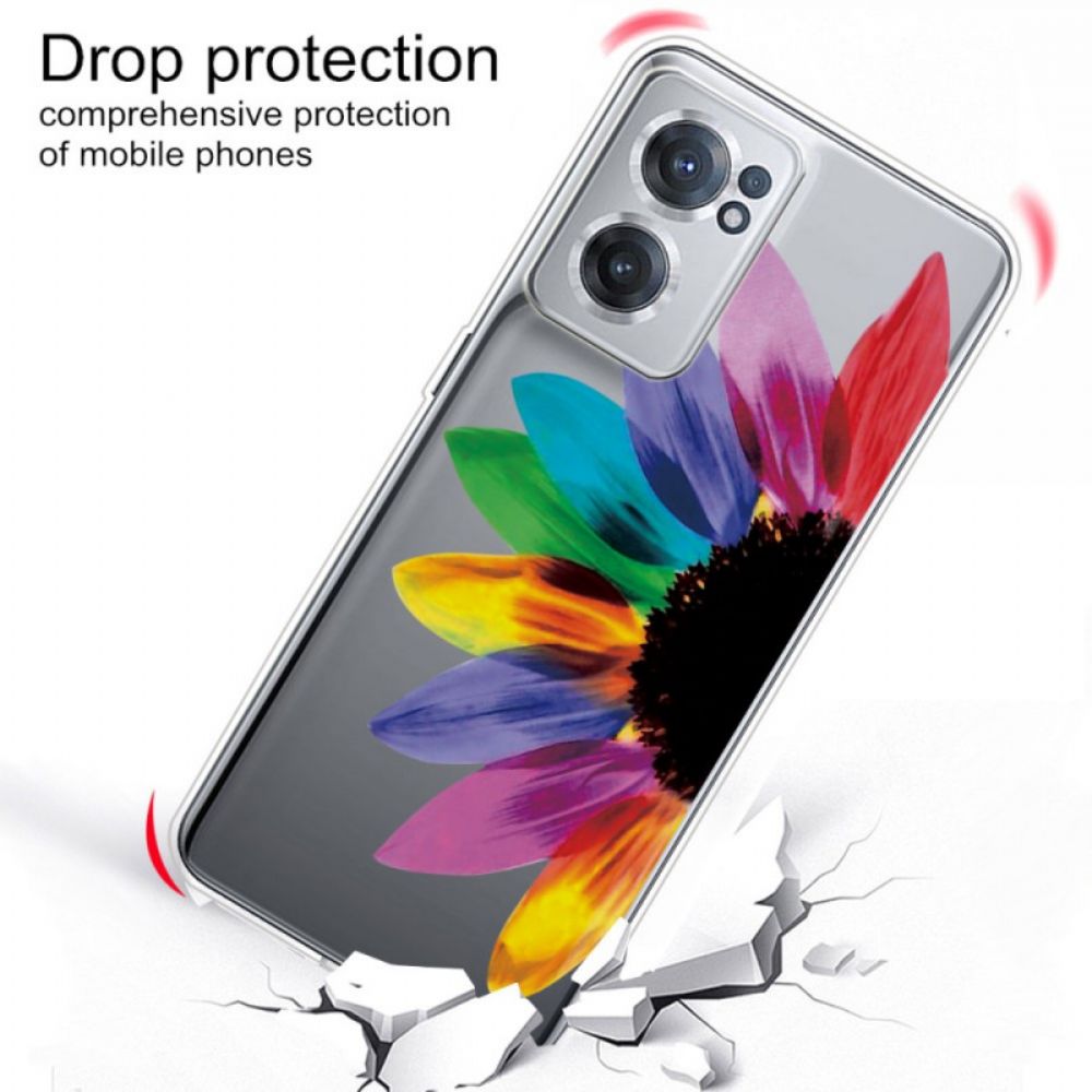Hülle Für OnePlus Nord CE 2 5G Regenbogen-sonnenblume
