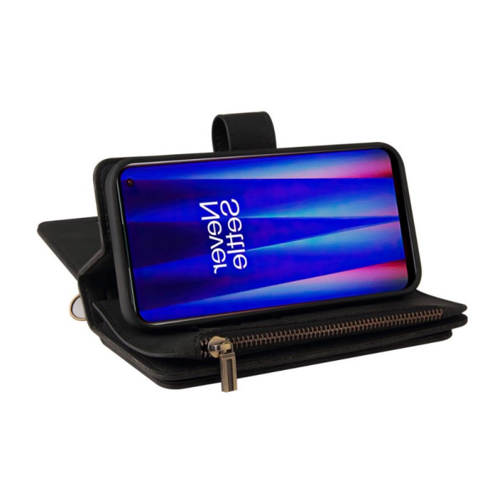Lederhüllen Für OnePlus Nord CE 2 5G Geldbörse Mit Kordel Brieftasche
