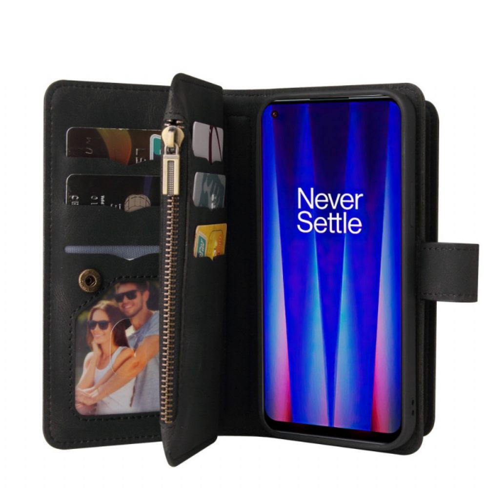 Lederhüllen Für OnePlus Nord CE 2 5G Geldbörse Mit Kordel Brieftasche
