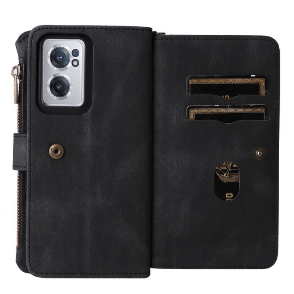 Lederhüllen Für OnePlus Nord CE 2 5G Geldbörse Mit Kordel Brieftasche