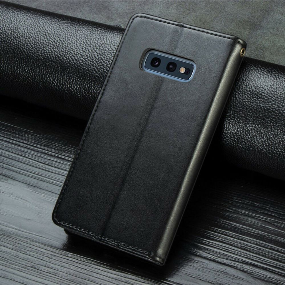 Flip Case Für Samsung Galaxy S10e Kunstleder Und Vintage-verschluss