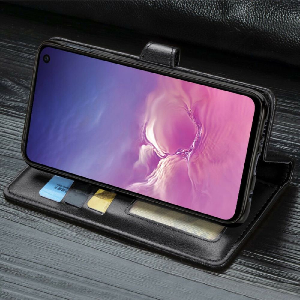 Flip Case Für Samsung Galaxy S10e Kunstleder Und Vintage-verschluss