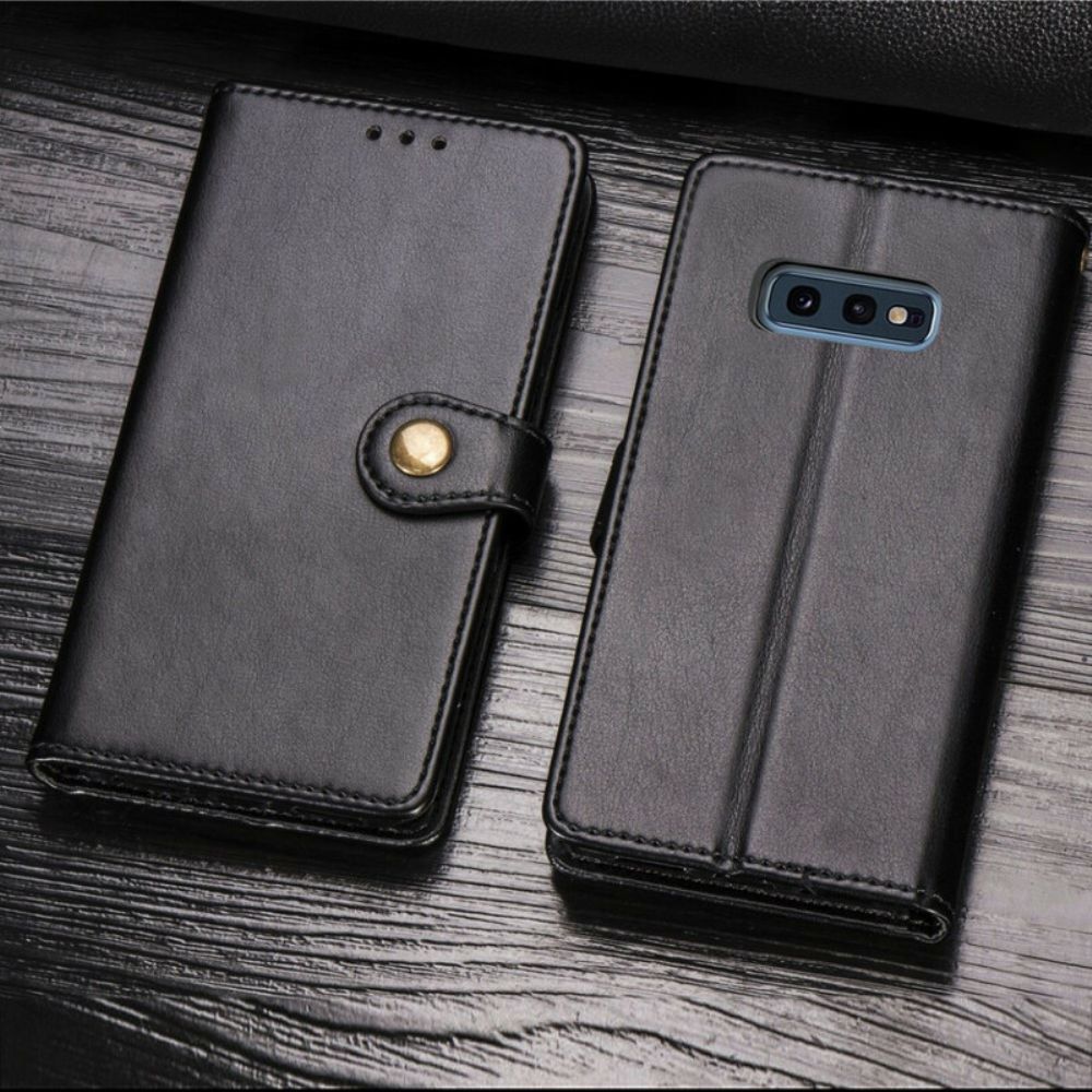 Flip Case Für Samsung Galaxy S10e Kunstleder Und Vintage-verschluss