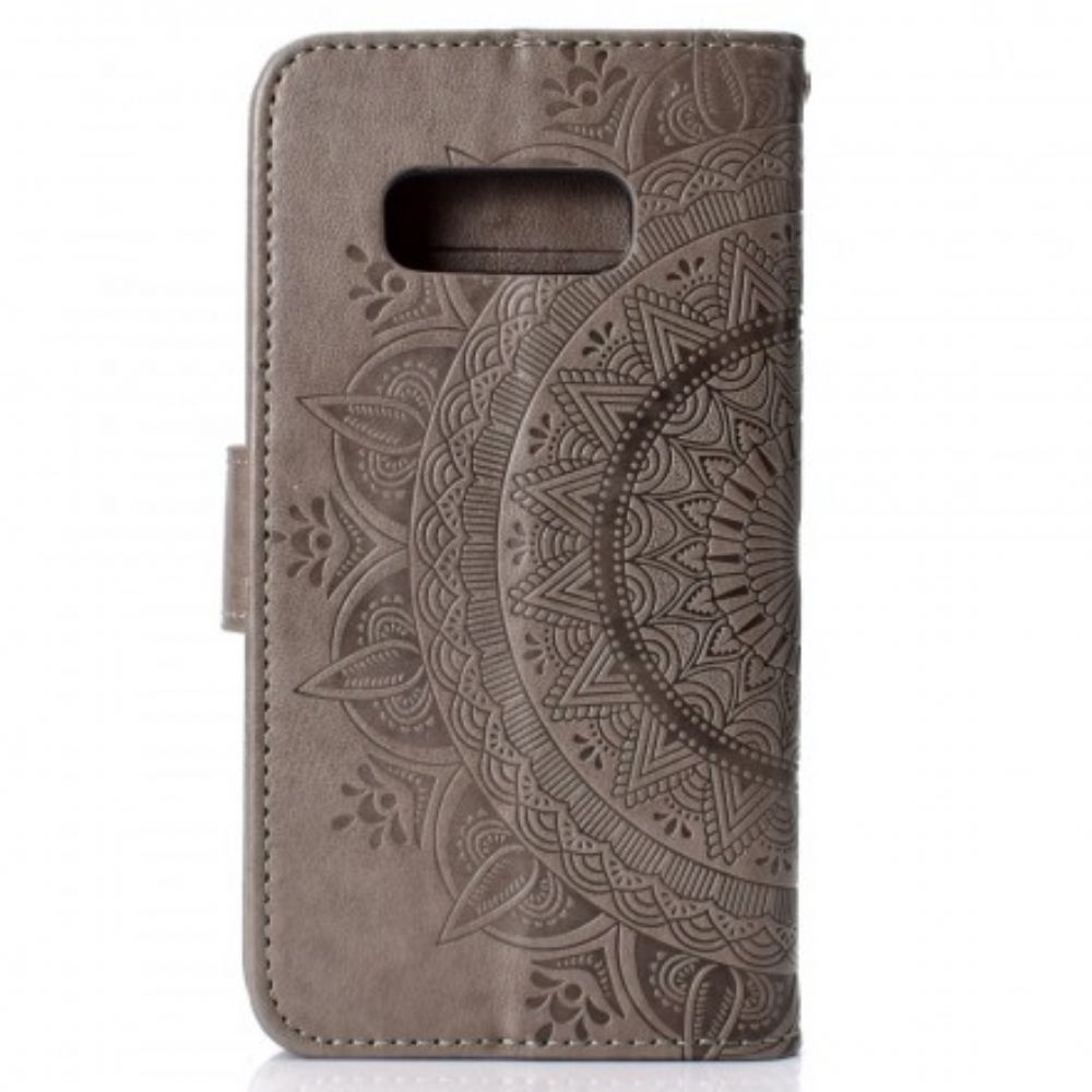 Flip Case Für Samsung Galaxy S10e Sonnen-mandala