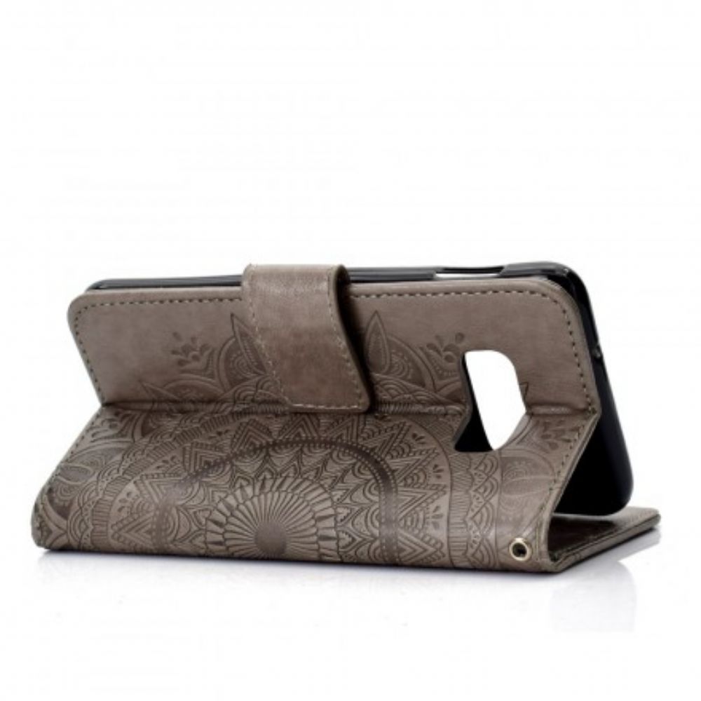 Flip Case Für Samsung Galaxy S10e Sonnen-mandala