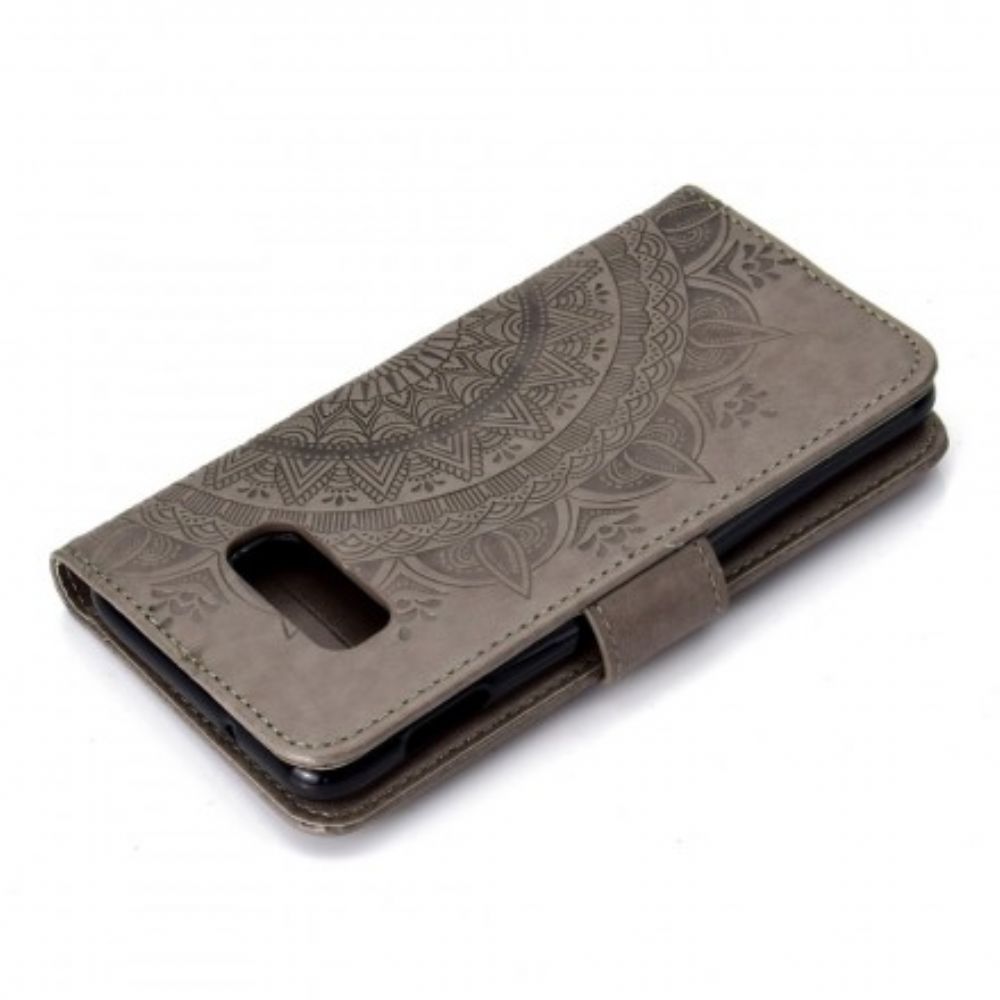 Flip Case Für Samsung Galaxy S10e Sonnen-mandala