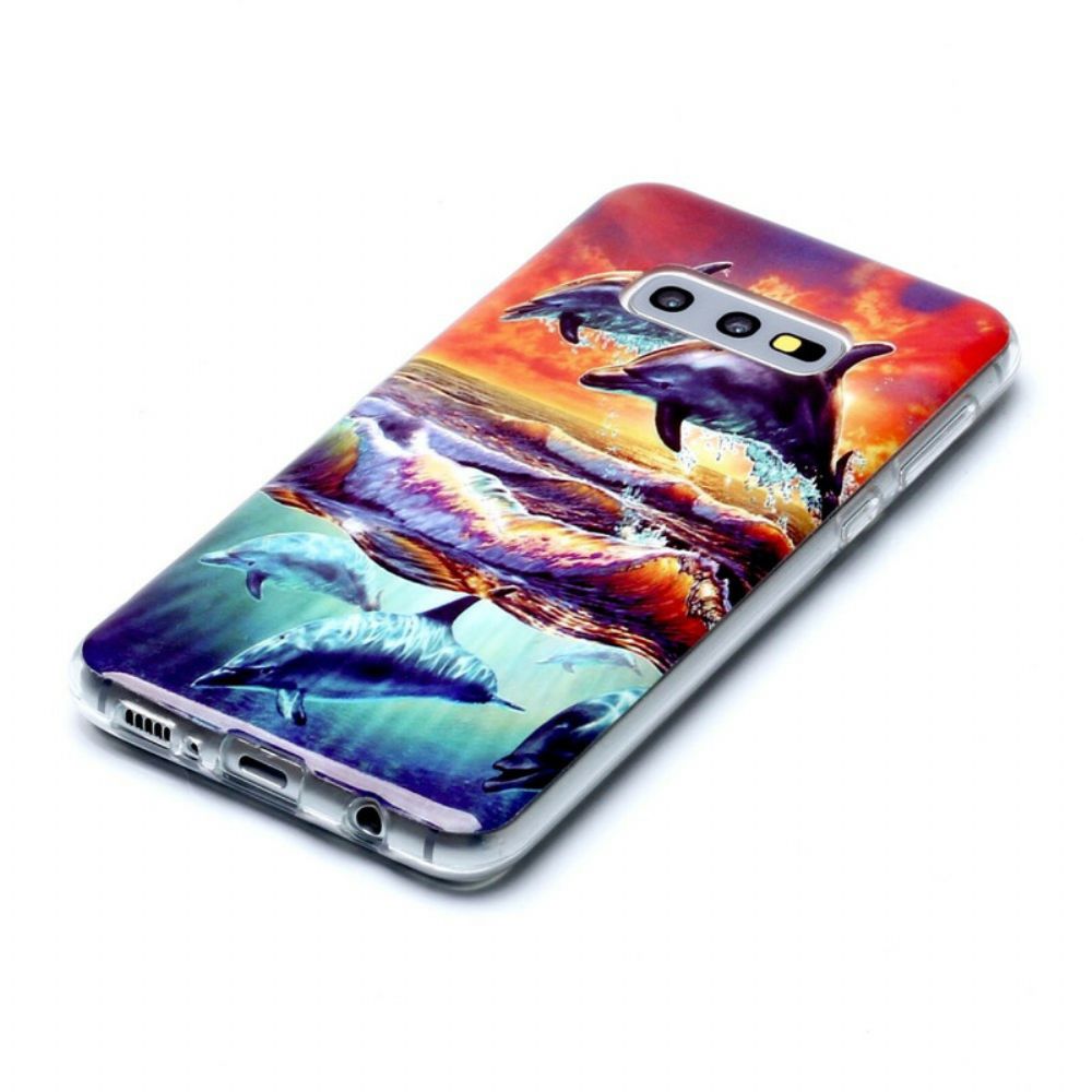 Handyhülle Für Samsung Galaxy S10e Delfine Gehen Frei