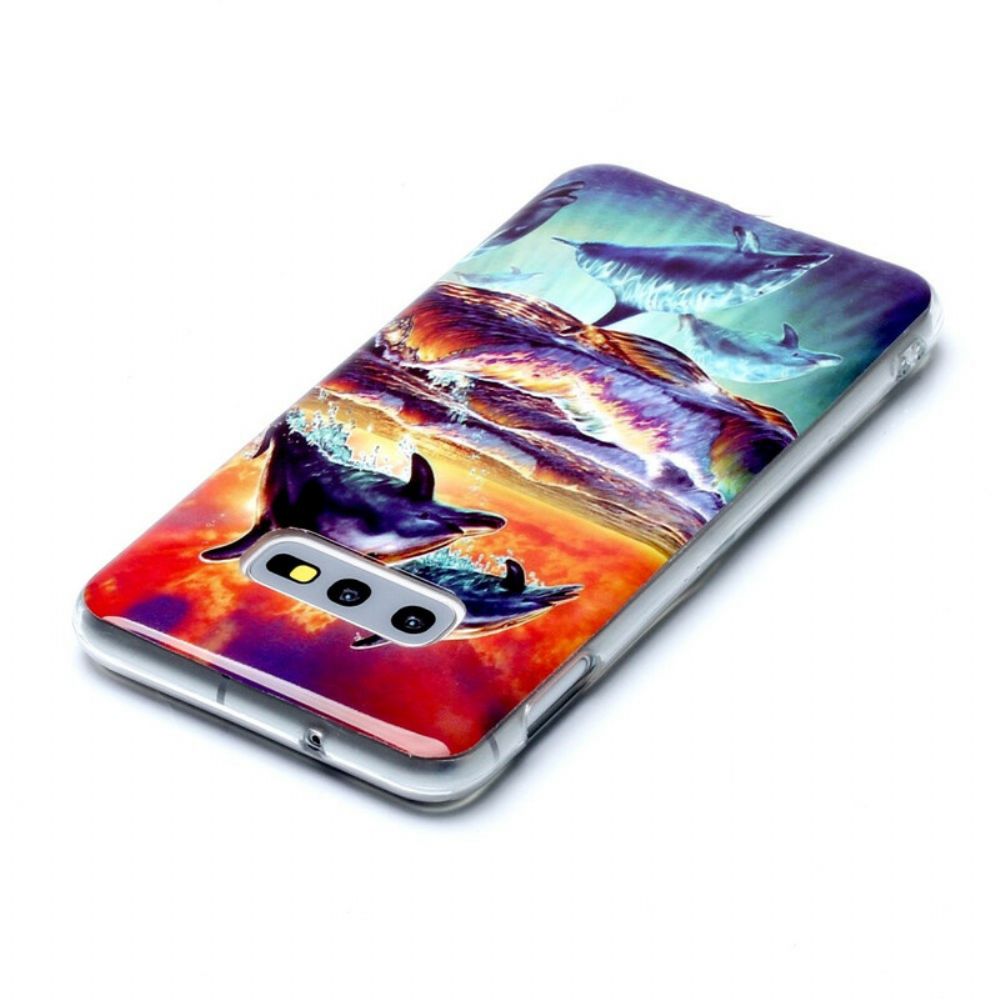 Handyhülle Für Samsung Galaxy S10e Delfine Gehen Frei