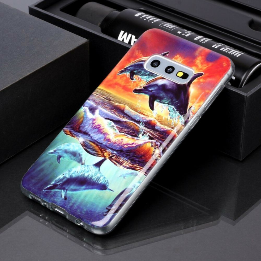 Handyhülle Für Samsung Galaxy S10e Delfine Gehen Frei