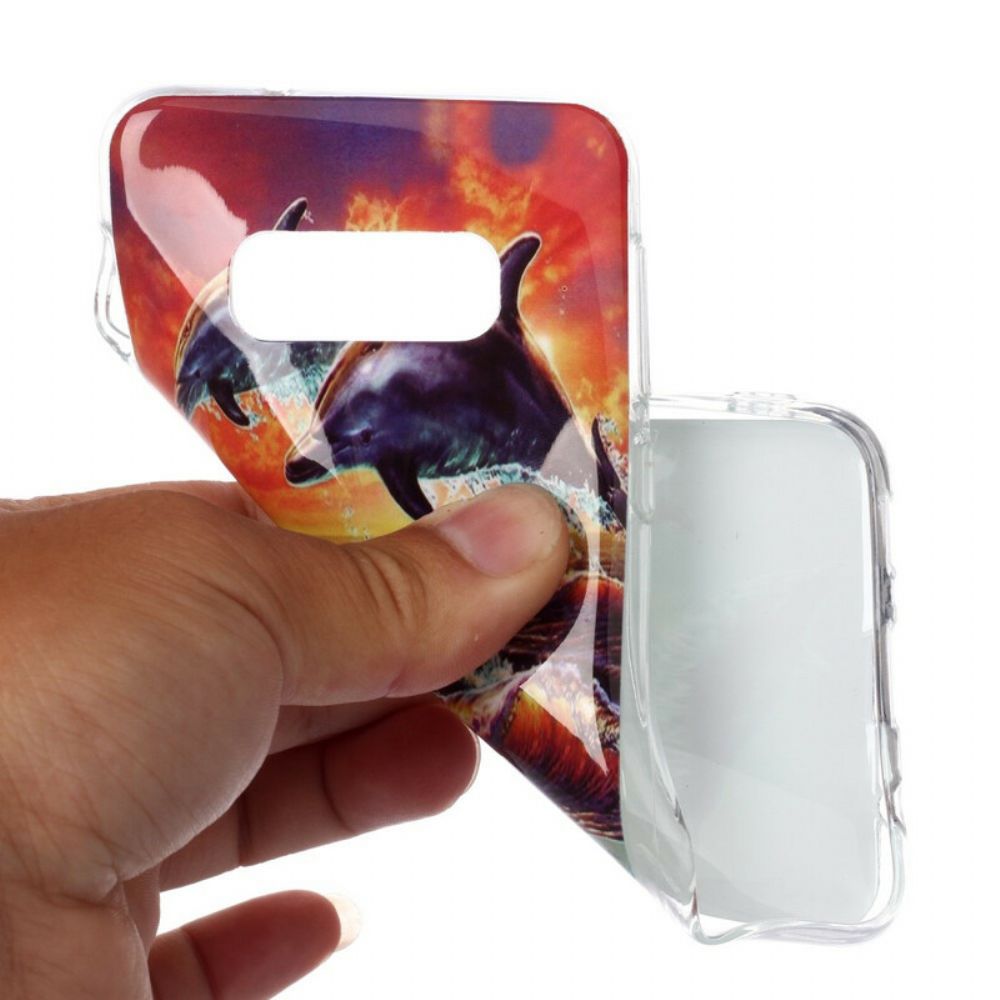 Handyhülle Für Samsung Galaxy S10e Delfine Gehen Frei