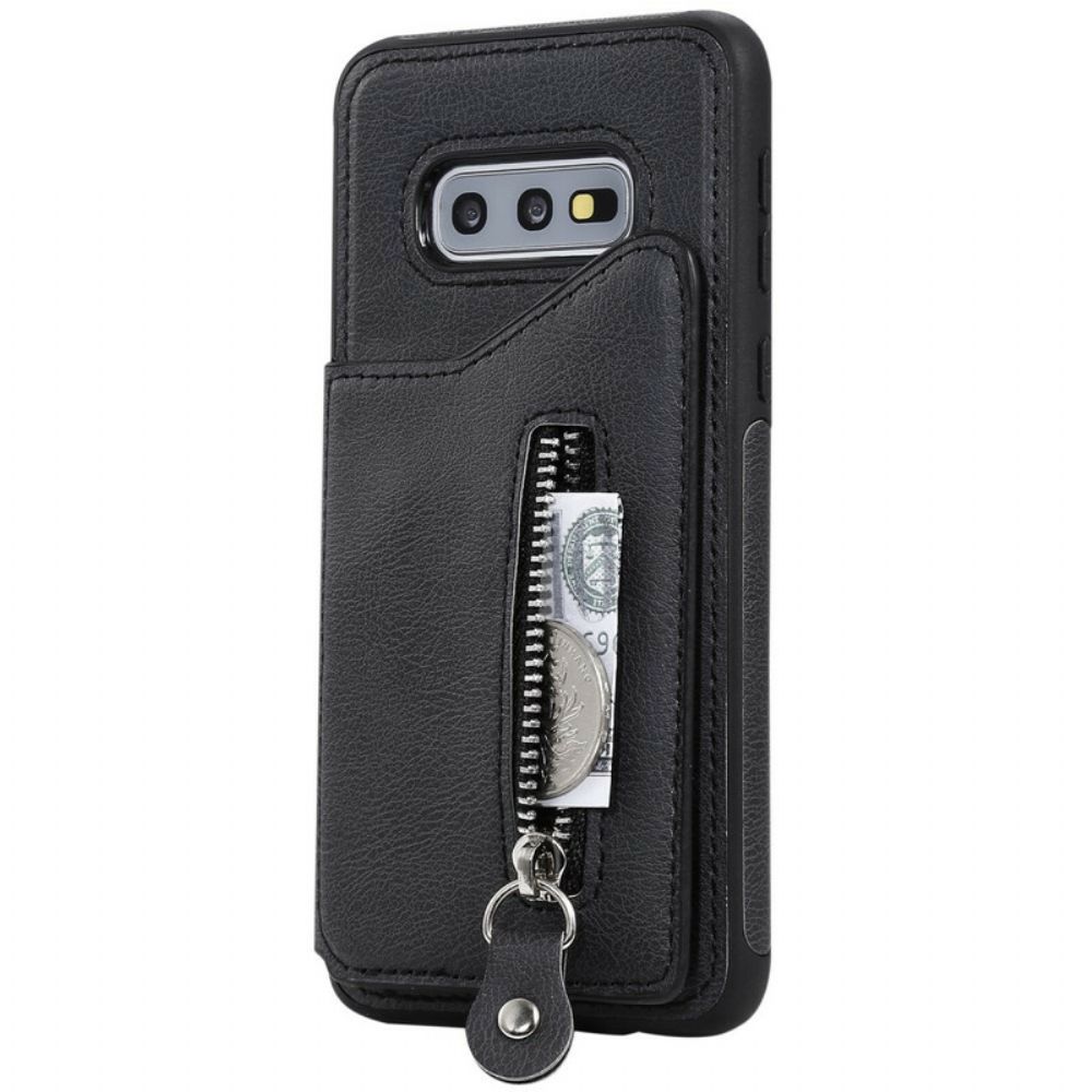 Handyhülle Für Samsung Galaxy S10e Geldbörse Hands Free Support Wallet