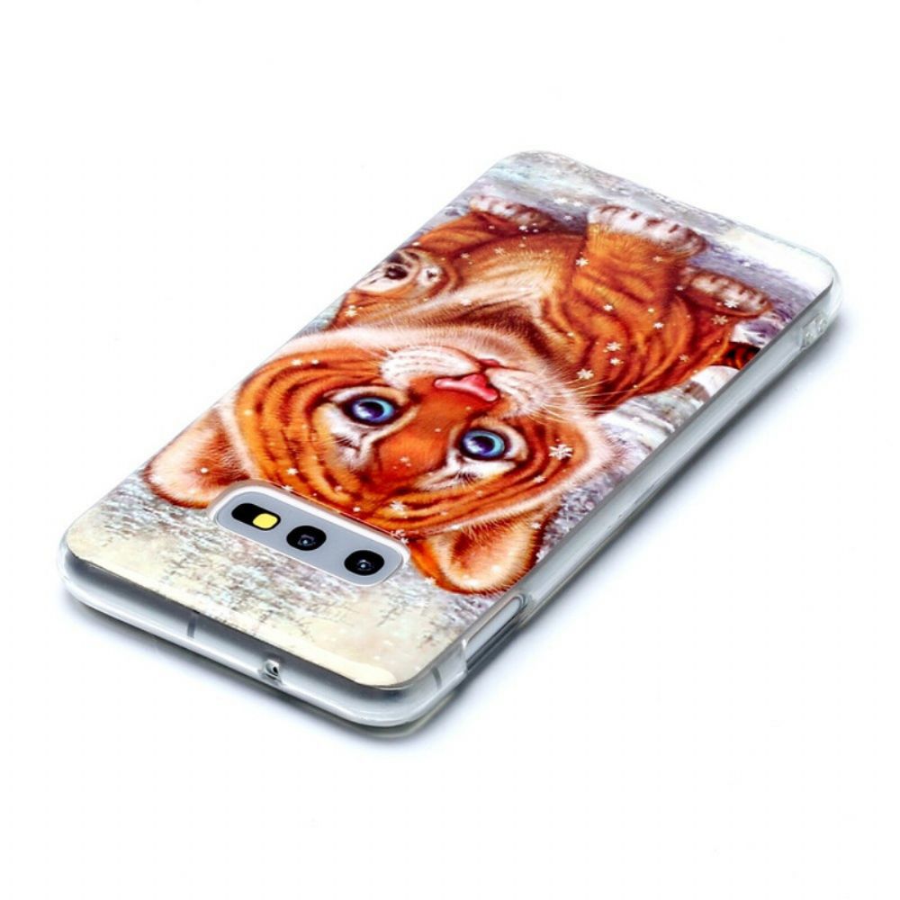 Hülle Für Samsung Galaxy S10e Tigerbaby