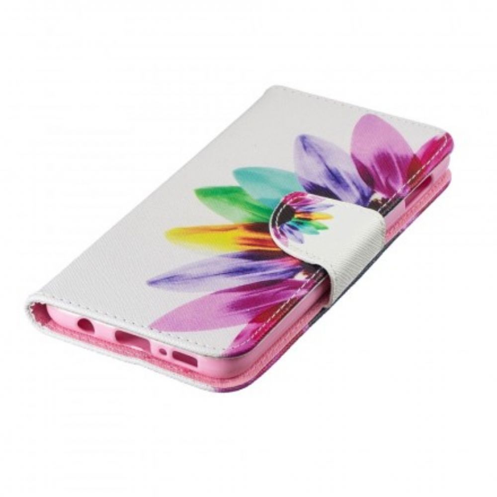 Lederhüllen Für Samsung Galaxy S10e Aquarell Blume