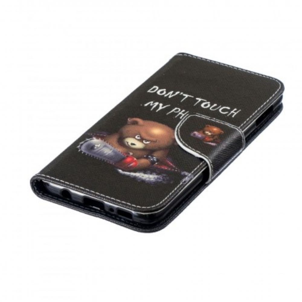 Lederhüllen Für Samsung Galaxy S10e Gefährlicher Bär