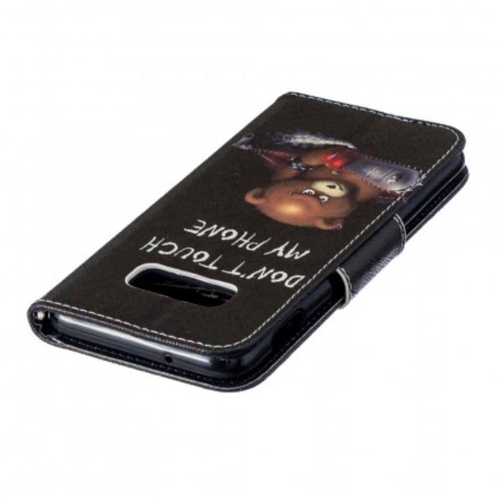 Lederhüllen Für Samsung Galaxy S10e Gefährlicher Bär