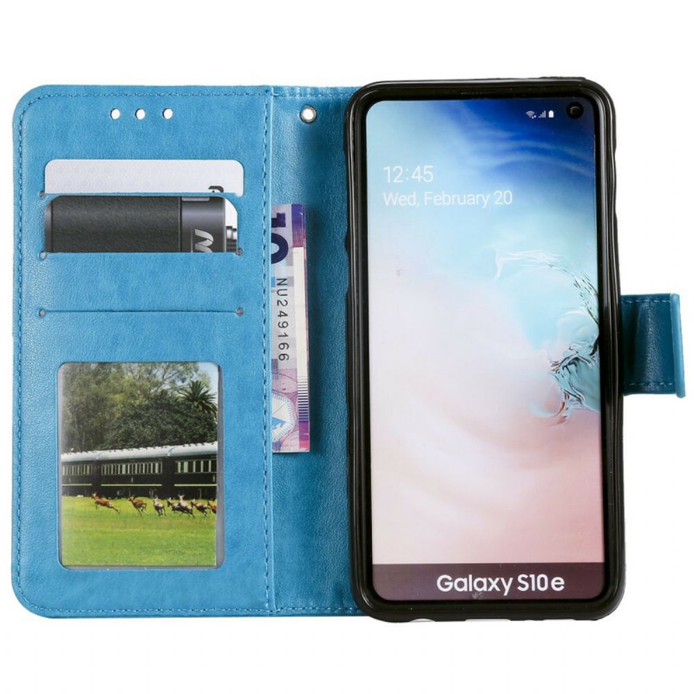 Lederhüllen Für Samsung Galaxy S10e Mit Kordel Strap Reverie