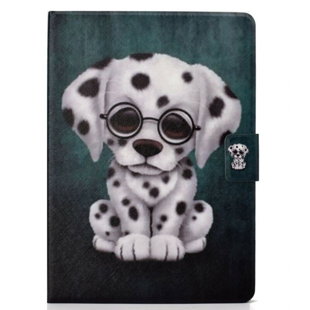 Flip Case Für iPad Air (2024) Brillenhund