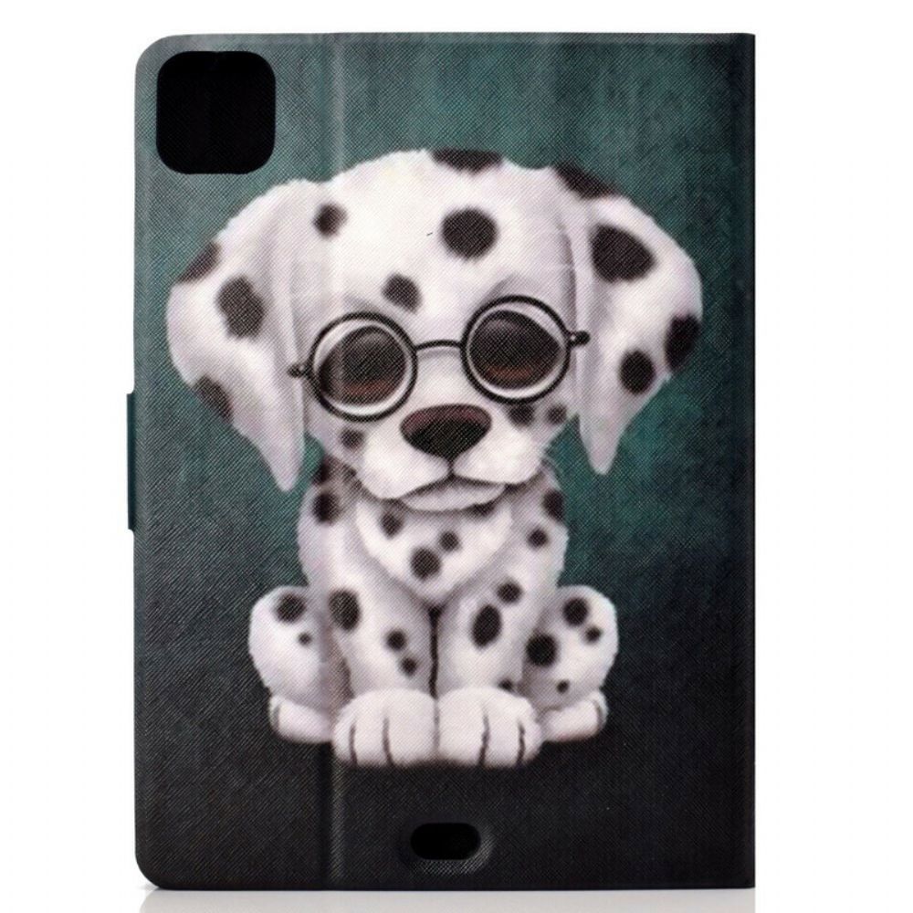 Flip Case Für iPad Air (2024) Brillenhund