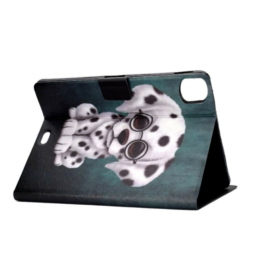 Flip Case Für iPad Air (2024) Brillenhund