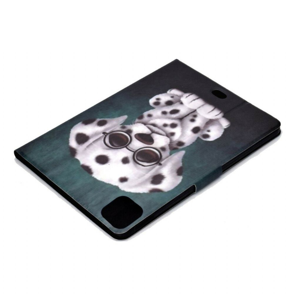 Flip Case Für iPad Air (2024) Brillenhund