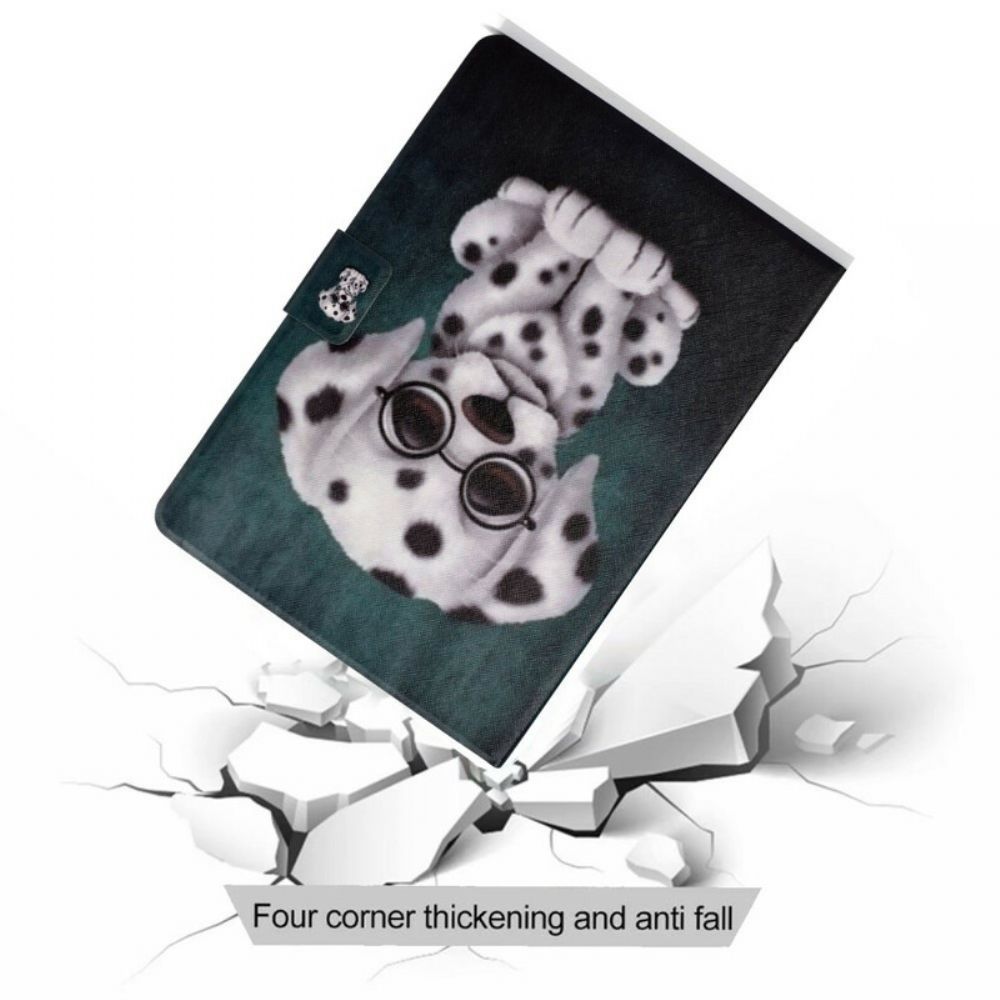 Flip Case Für iPad Air (2024) Brillenhund