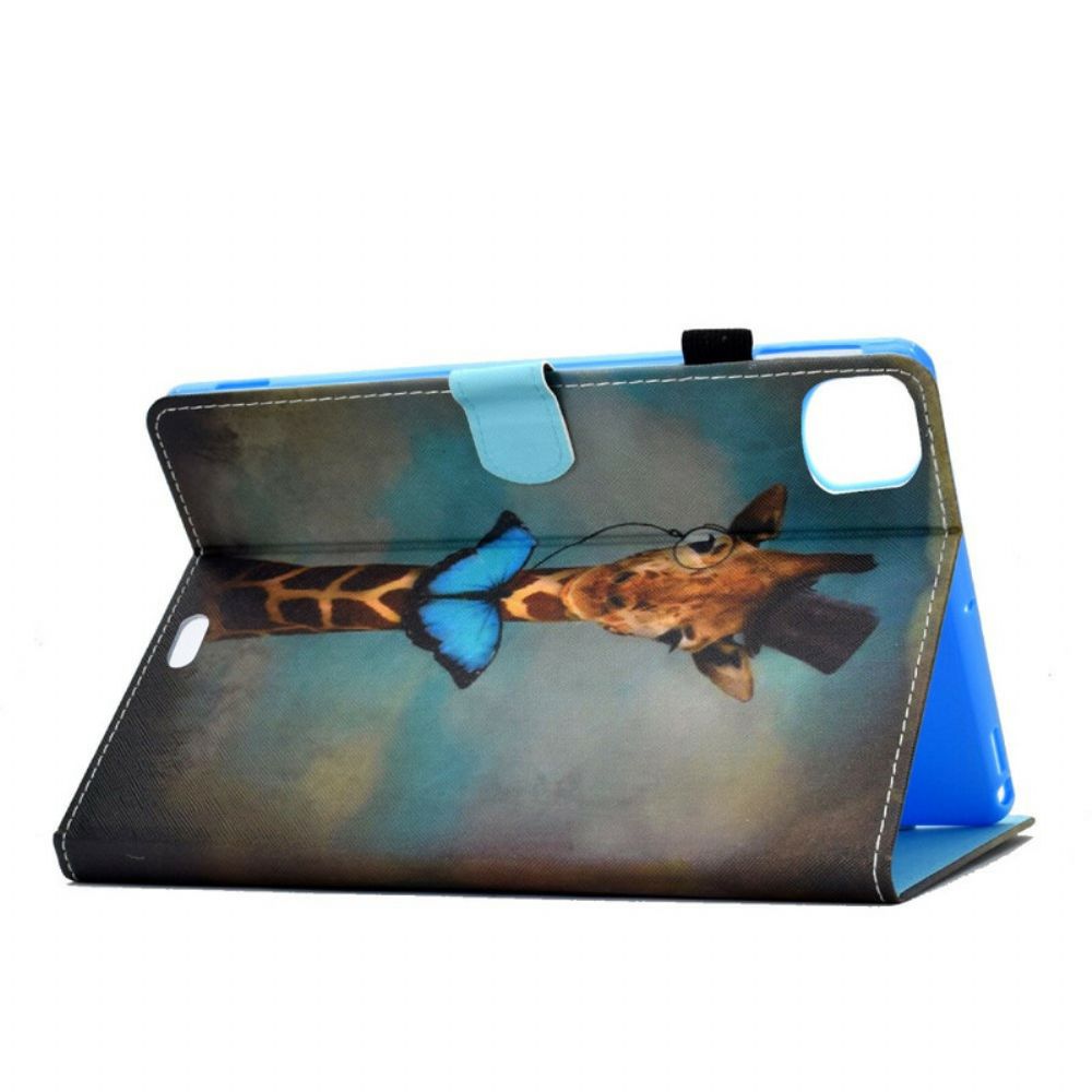 Lederhüllen Für iPad Air (2024) Schicke Giraffe