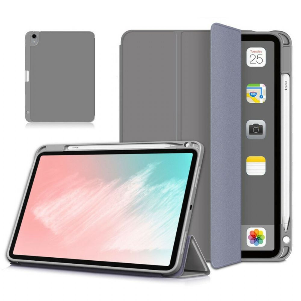 Schutzhülle Für iPad Air (2024) Stifthalter Aus Litschi-kunstleder