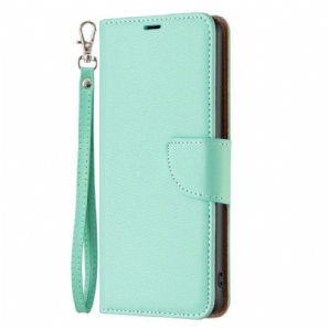 Flip Case Für Samsung Galaxy A14 / A14 5G Mit Kordel Schräger Riemenverschluss