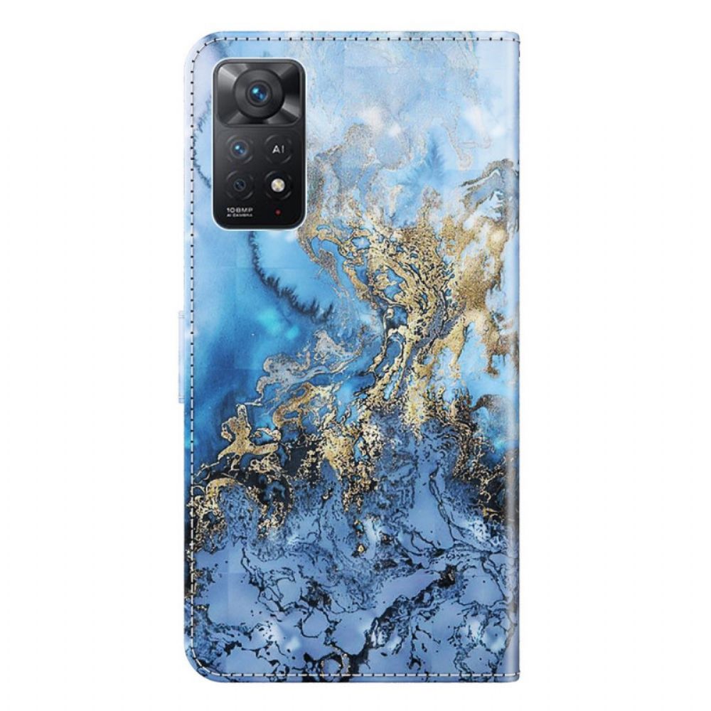 Flip Case Für Xiaomi Redmi Note 11 Pro 4G / 5G Marmordesign Mit Lanyard