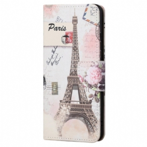 Flip Case Für Xiaomi Redmi Note 11 Pro 4G / 5G Retro-eiffelturm