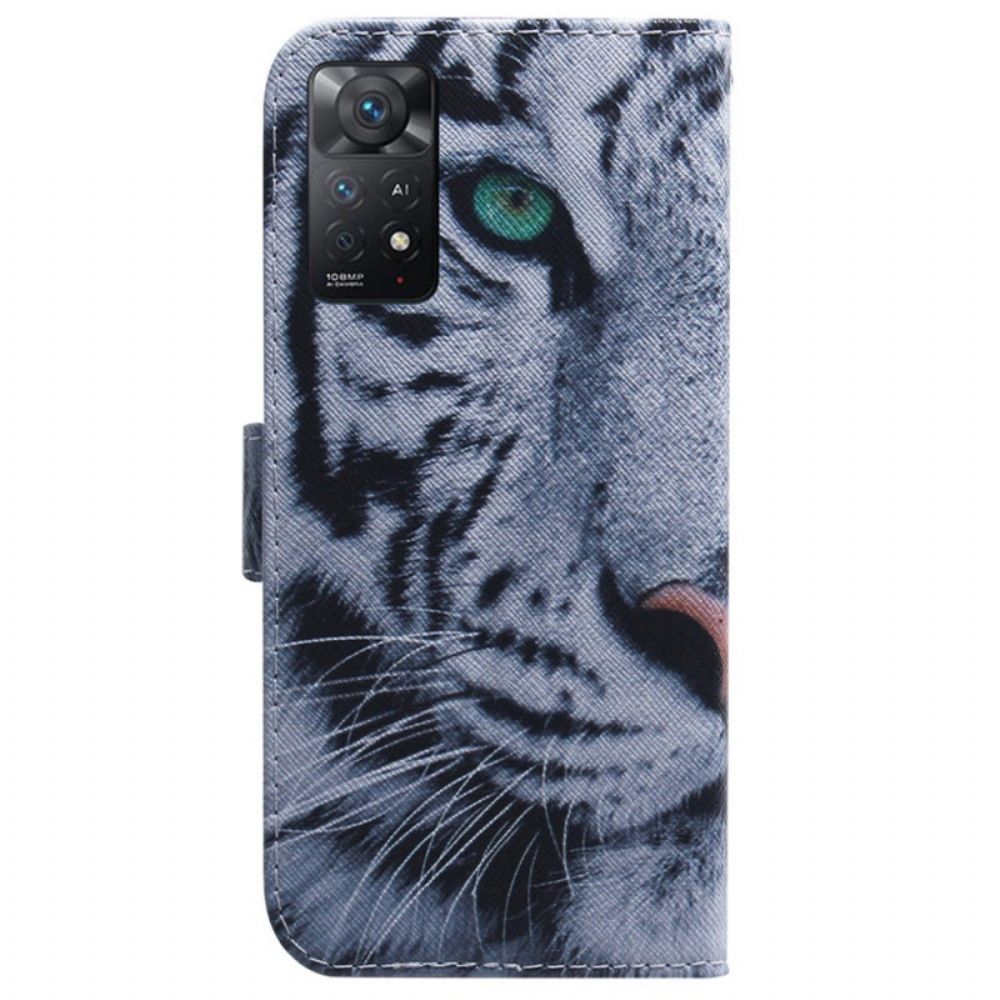 Flip Case Für Xiaomi Redmi Note 11 Pro 4G / 5G Tigergesicht