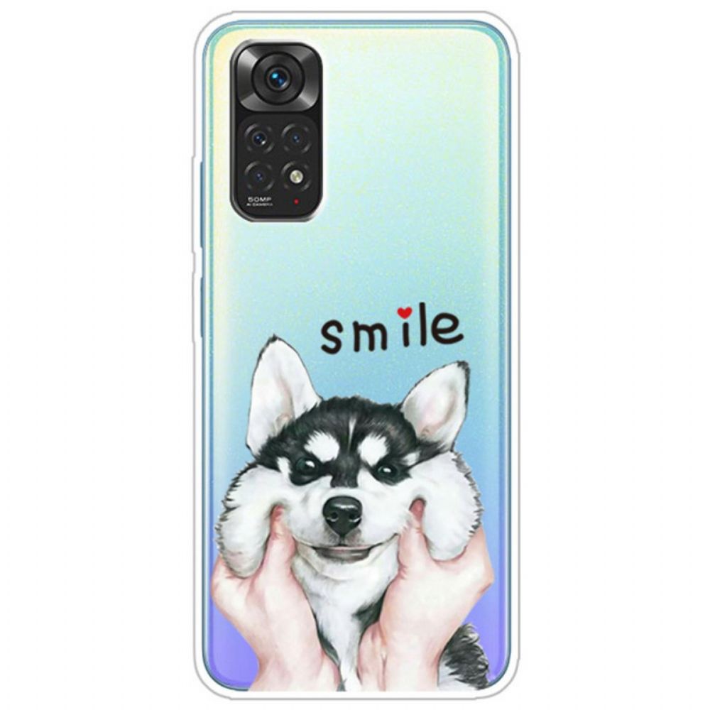 Handyhülle Für Xiaomi Redmi Note 11 Pro 4G / 5G Lächle Hund