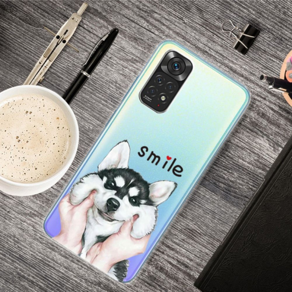 Handyhülle Für Xiaomi Redmi Note 11 Pro 4G / 5G Lächle Hund