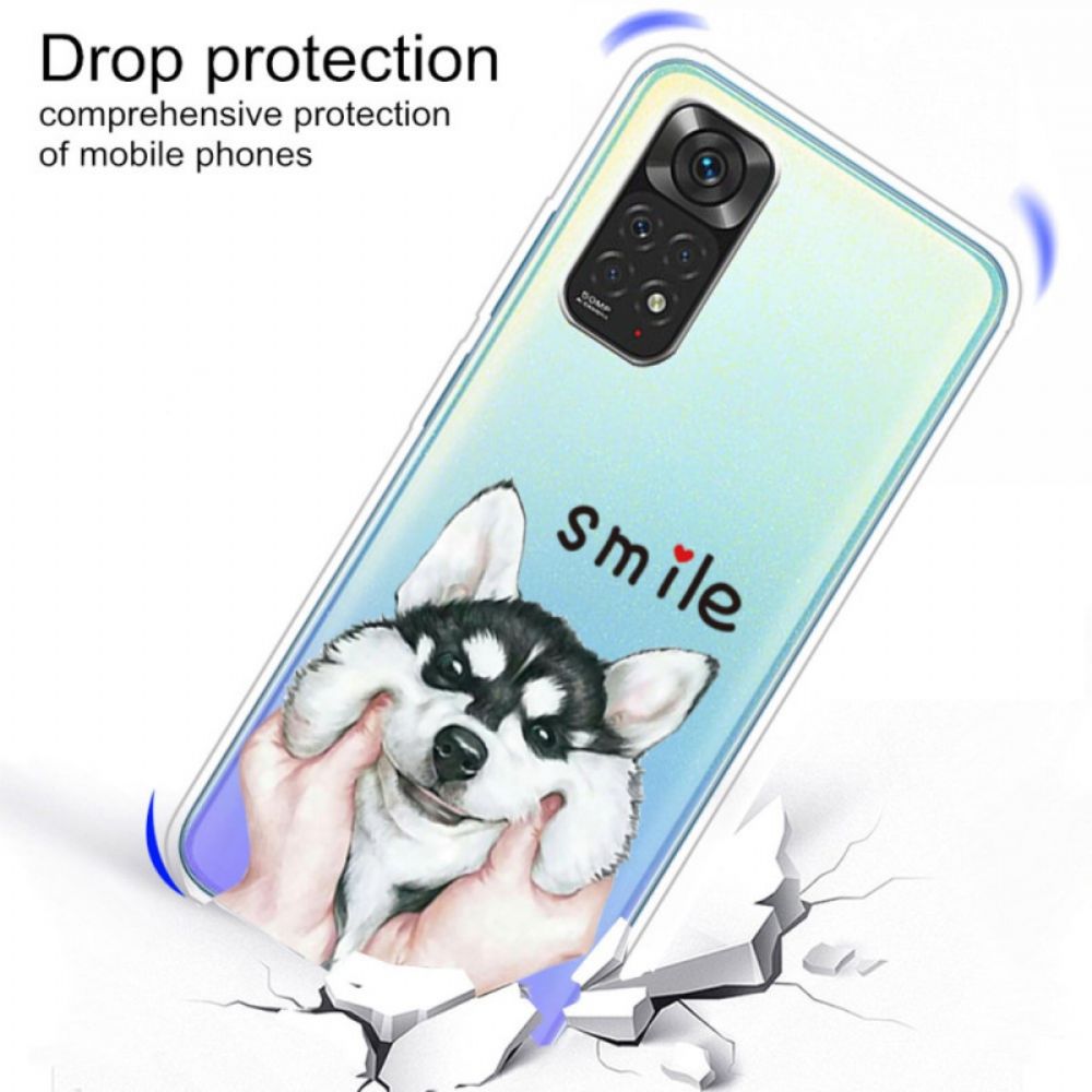 Handyhülle Für Xiaomi Redmi Note 11 Pro 4G / 5G Lächle Hund