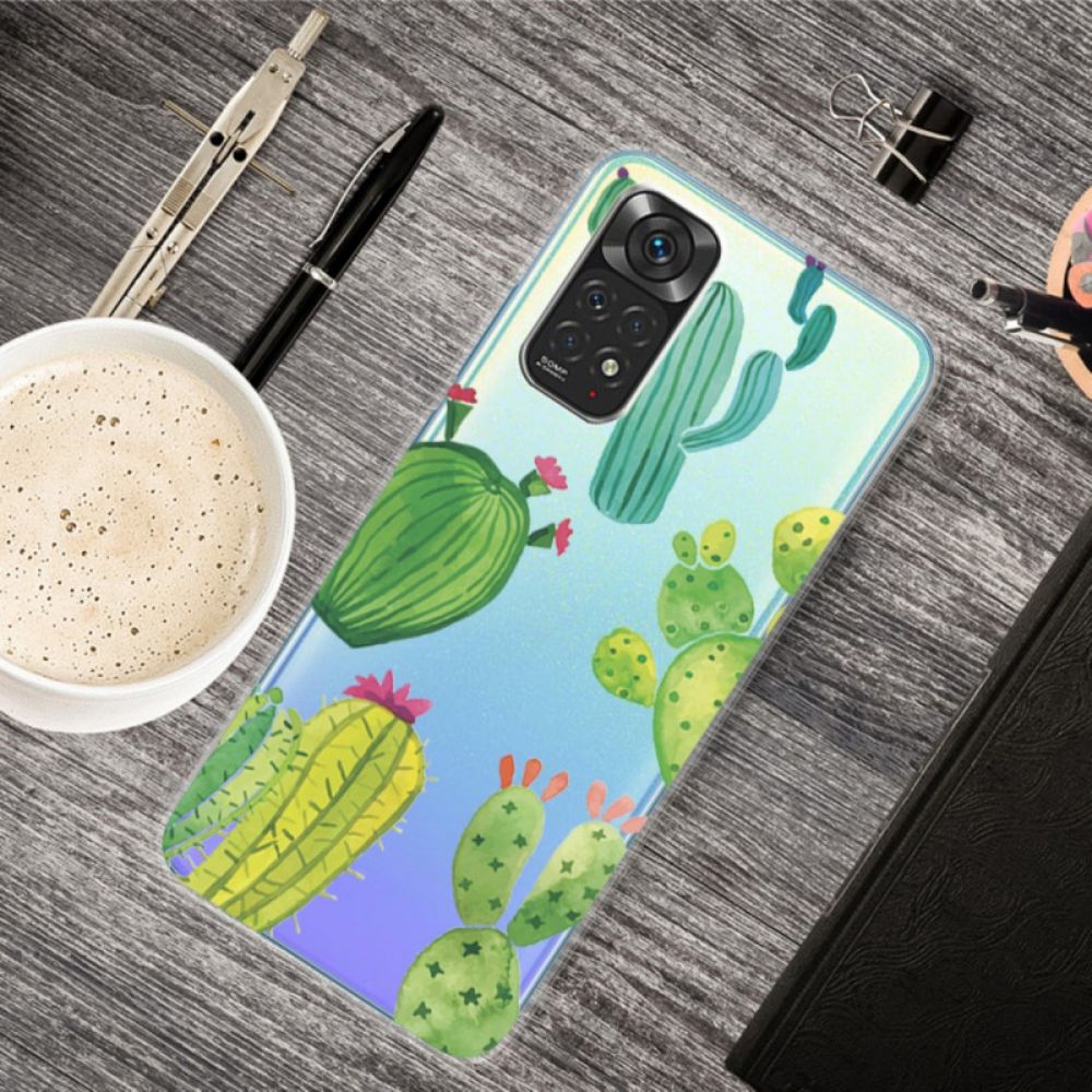 Hülle Für Xiaomi Redmi Note 11 Pro 4G / 5G Kaktus-aquarell
