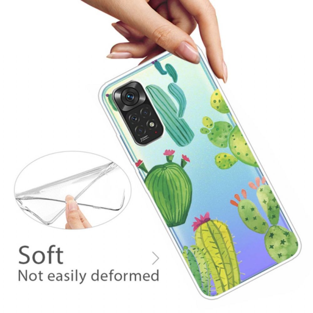 Hülle Für Xiaomi Redmi Note 11 Pro 4G / 5G Kaktus-aquarell