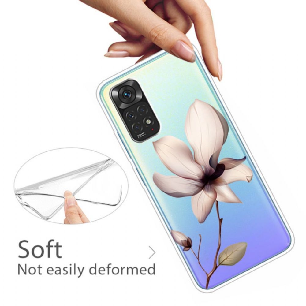 Hülle Für Xiaomi Redmi Note 11 Pro 4G / 5G Transparente Blume