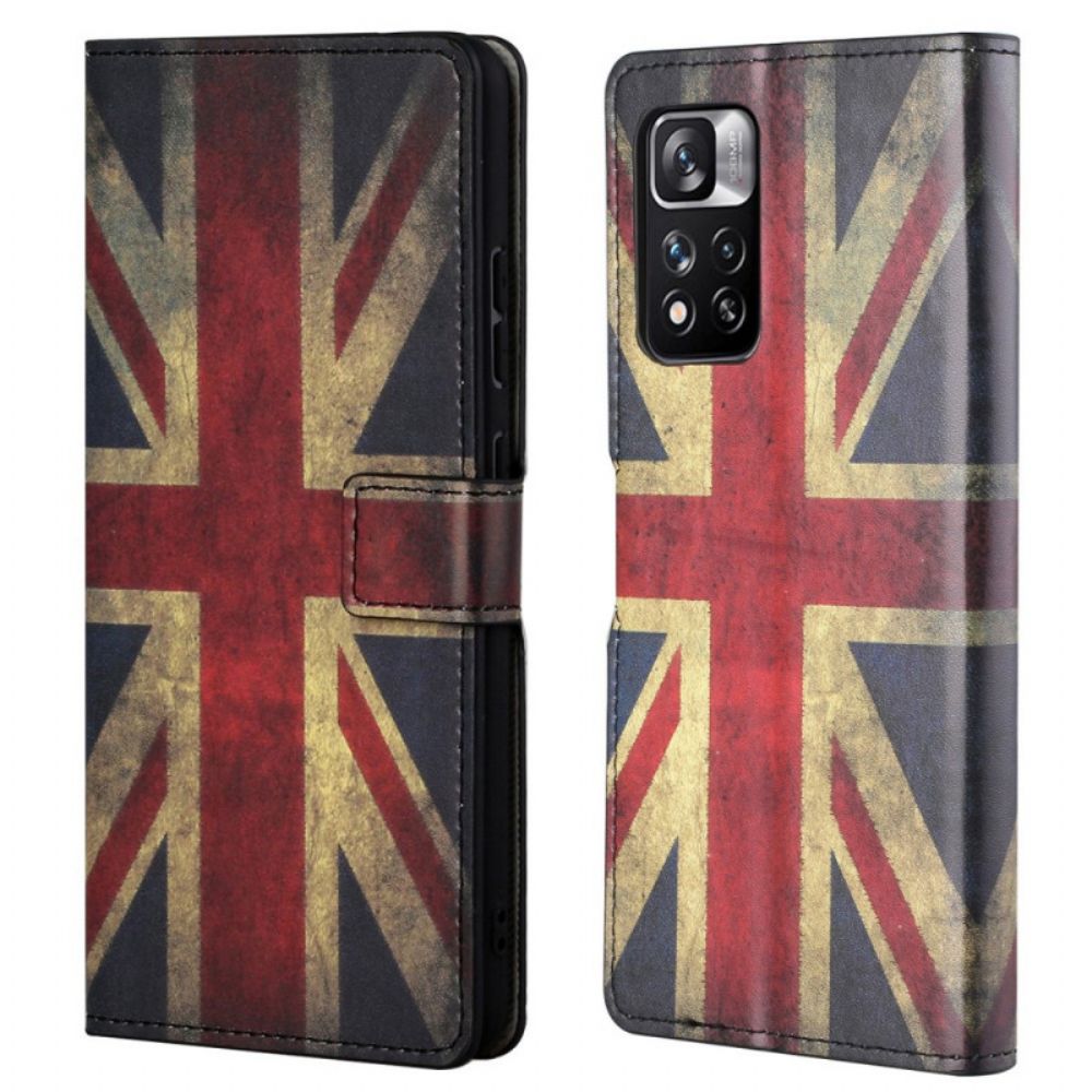 Lederhüllen Für Xiaomi Redmi Note 11 Pro 4G / 5G England-flagge