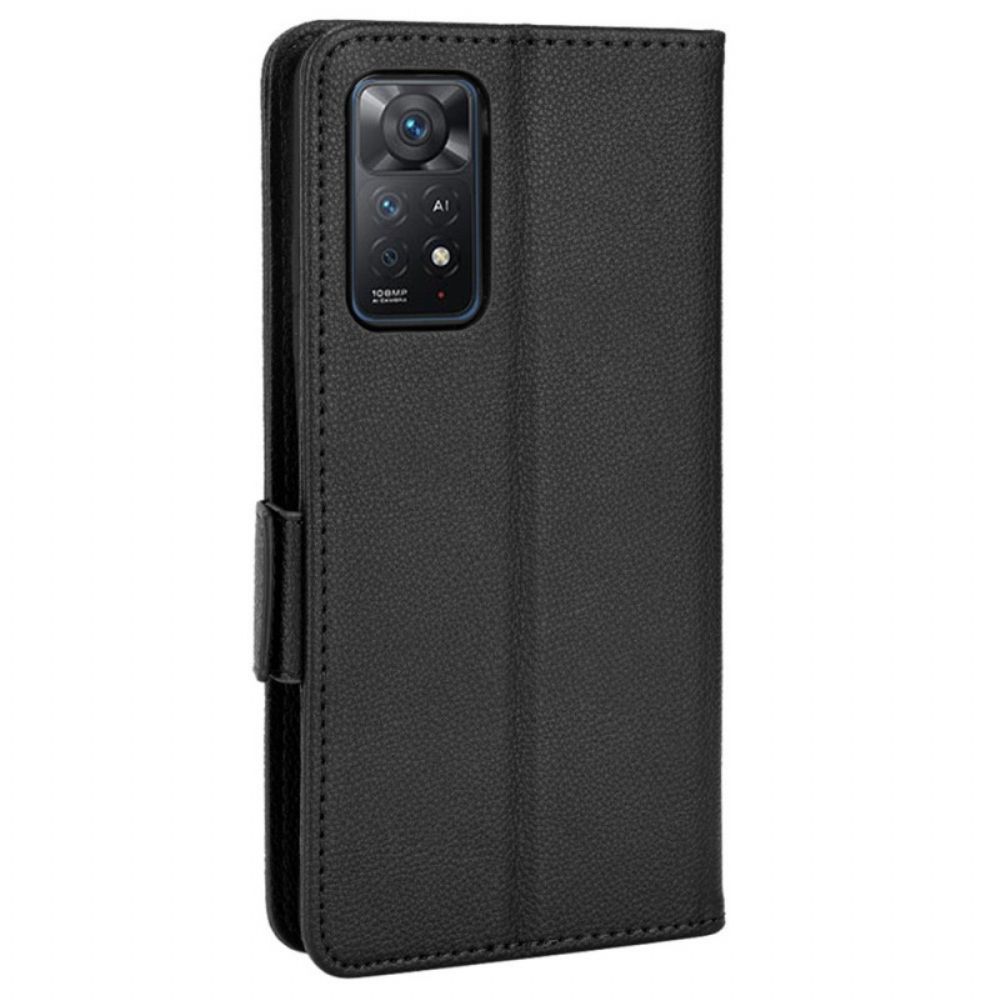 Lederhüllen Für Xiaomi Redmi Note 11 Pro 4G / 5G Kunstleder Litschi