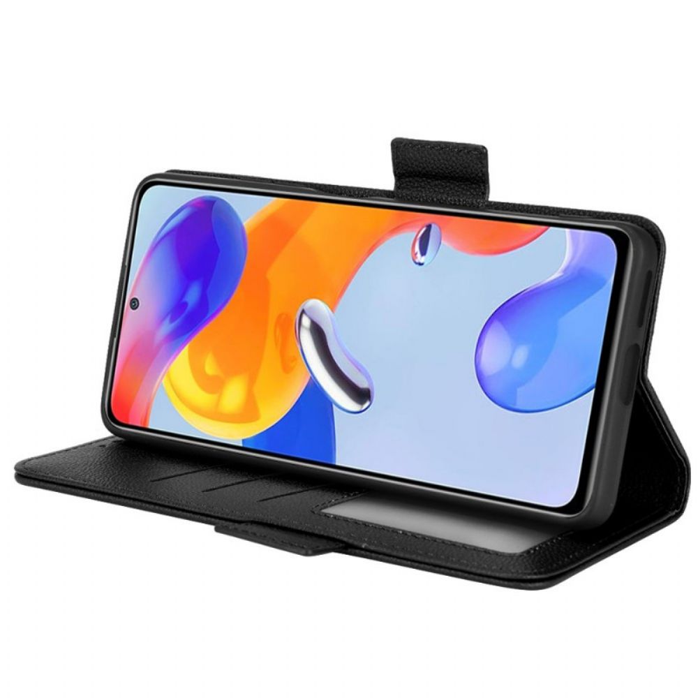 Lederhüllen Für Xiaomi Redmi Note 11 Pro 4G / 5G Kunstleder Litschi