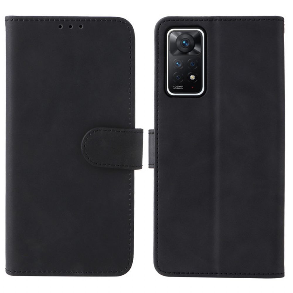 Lederhüllen Für Xiaomi Redmi Note 11 Pro 4G / 5G Lederstil Nähen