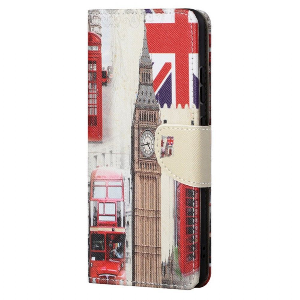 Lederhüllen Für Xiaomi Redmi Note 11 Pro 4G / 5G Londoner Leben